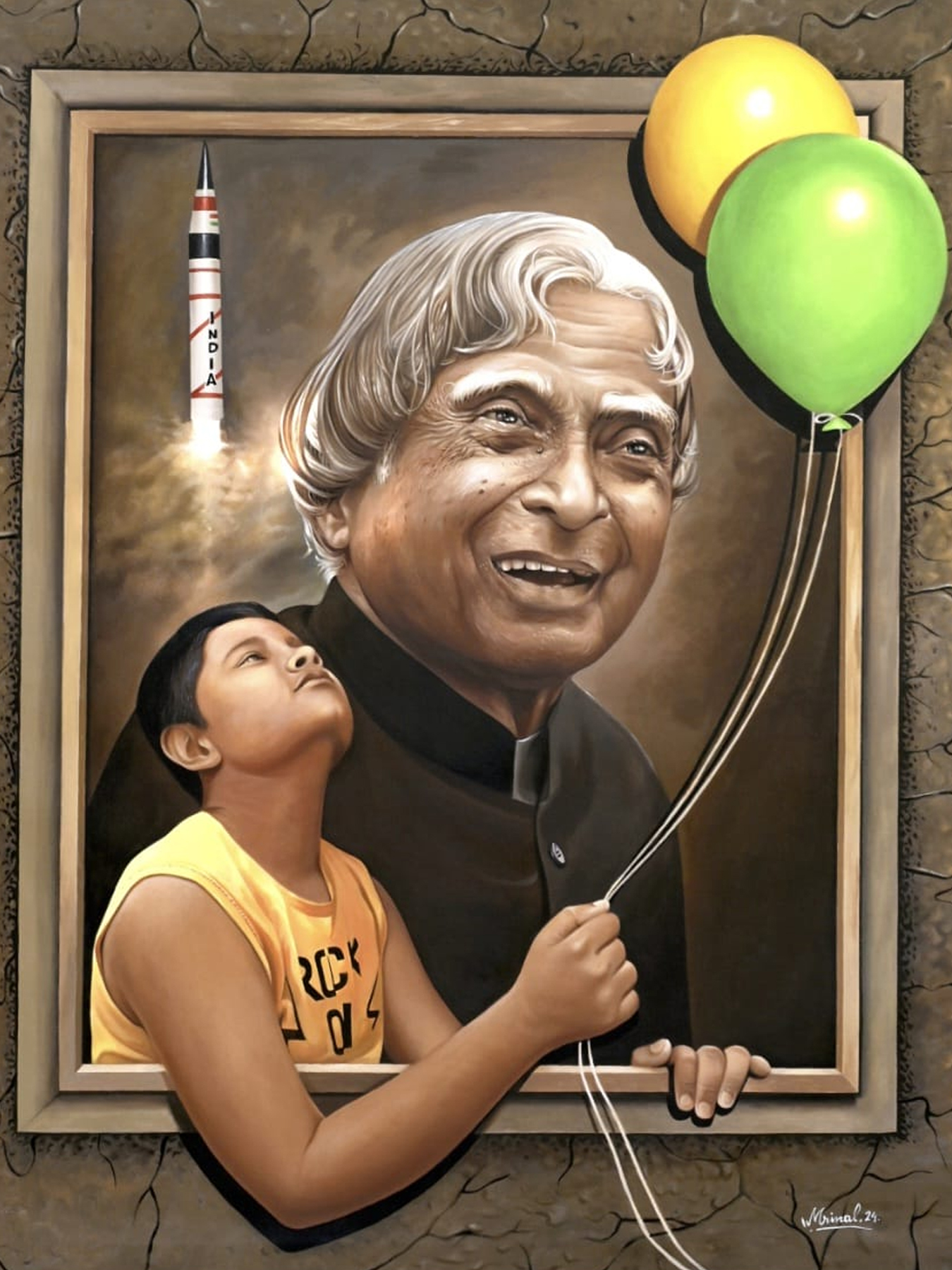 Mrinal Saha painting