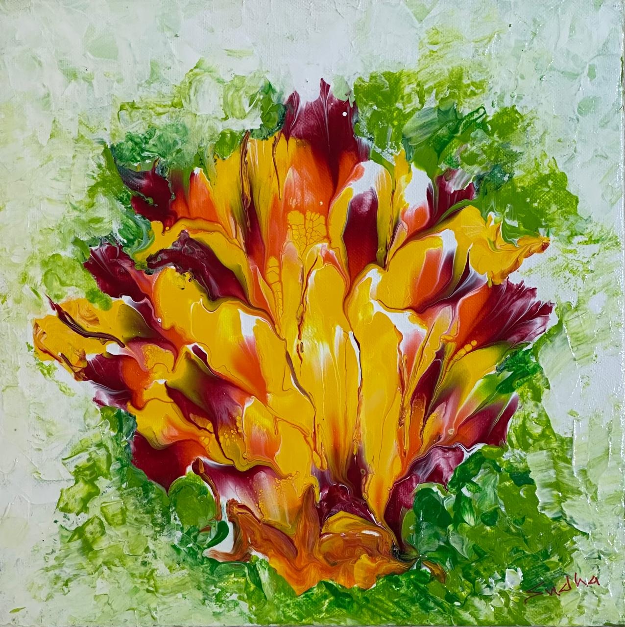 3. Sudha Barshikar, Acrylic on canvas