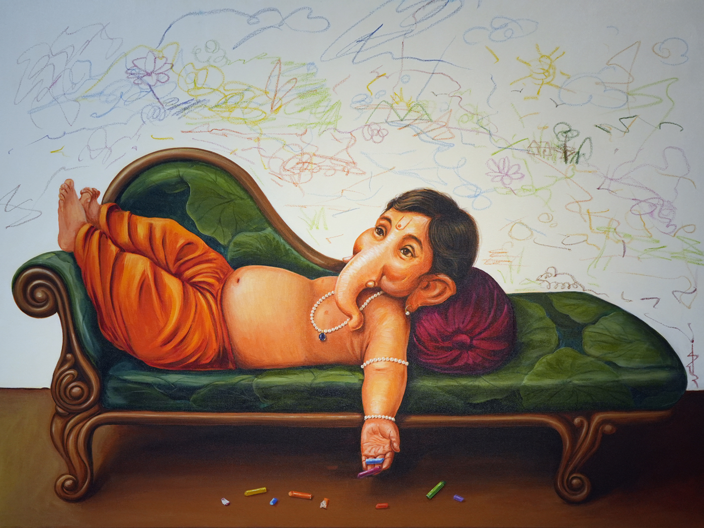 Rang Aarambh, Acrylic on canvas