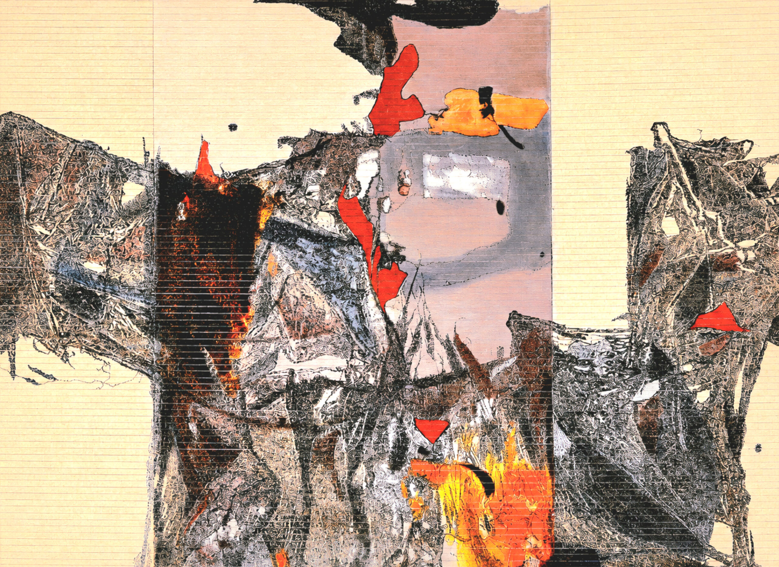 1. Micro Eruption Artist: Yusuf Year: 2026 Medium: Acrylic &amp; ink